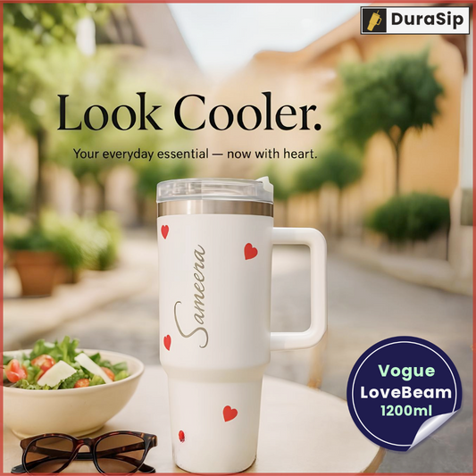 DuraSip Vogue LoveBeam – 1200 ml Stylish Tumbler for the Bold & Beautiful
