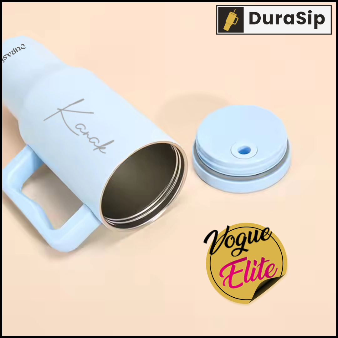1200 DuraSip Vogue Elite – Stainless Steel Vacuum Tumbler with Straw & Custom Name