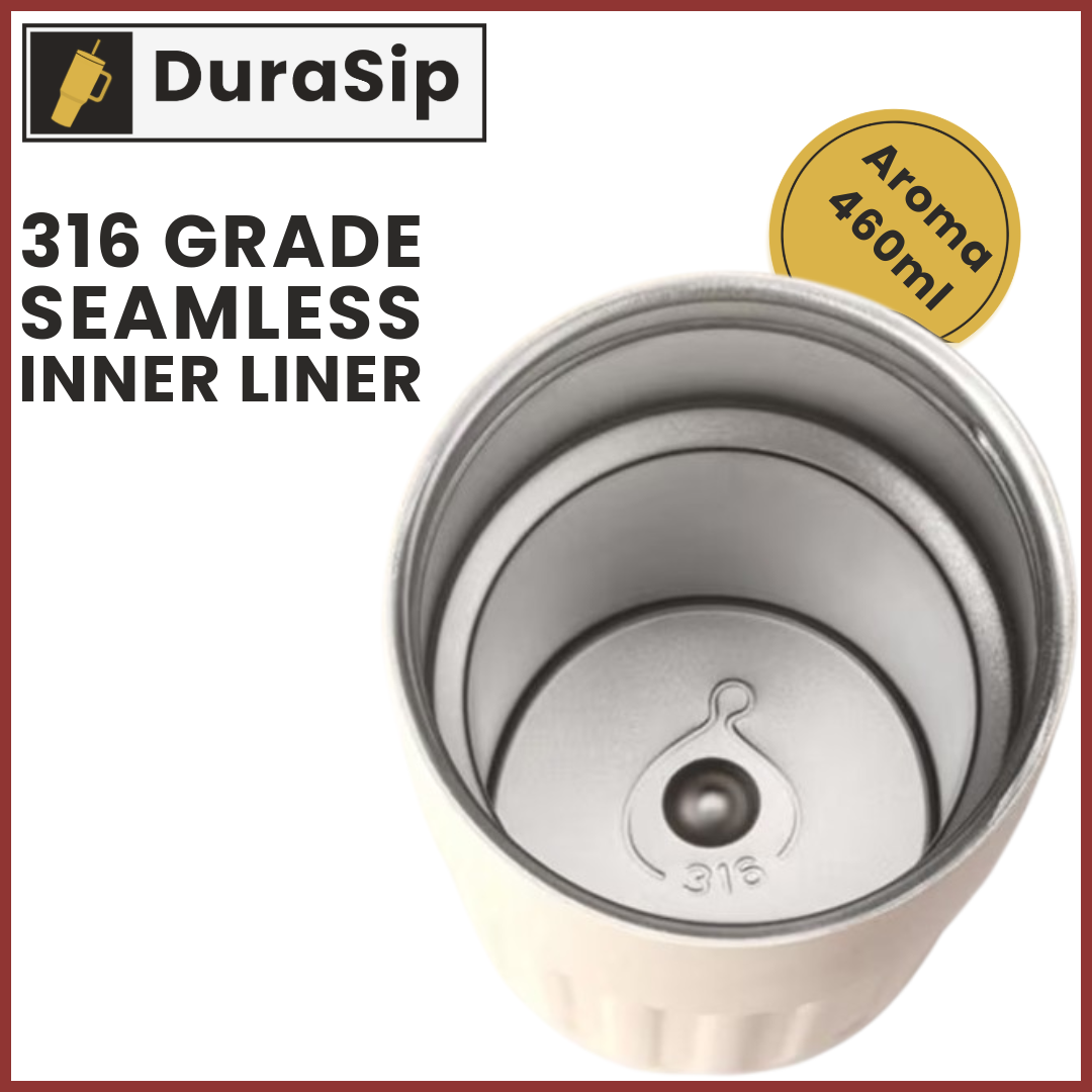 DuraSip Aroma 460ml – Smart Coffee Thermos for the Perfect Sip!