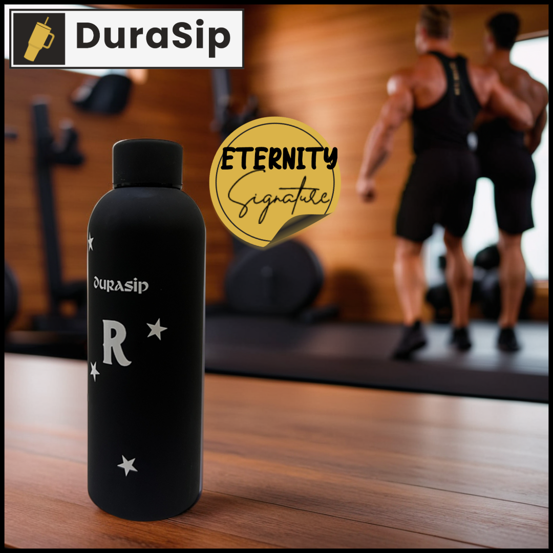 DuraSip Eternity Signature – Personalized Stainless Steel Bottle with Custom Initials & Color Choice