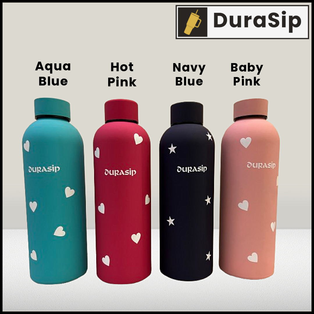 DuraSip Eternity Signature – Personalized Stainless Steel Bottle with Custom Initials & Color Choice