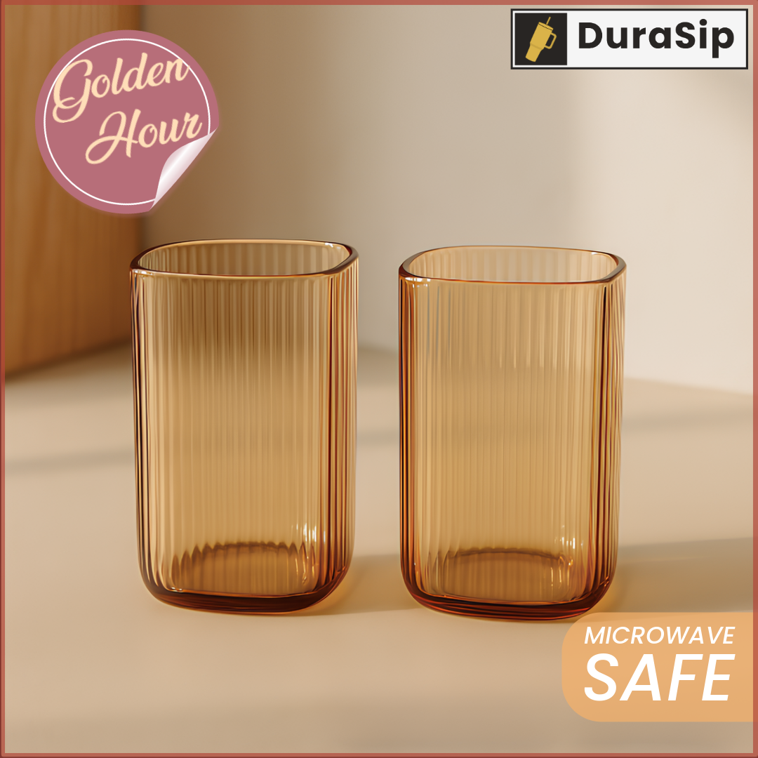 DuraSip Sip Station Luxe – Host in Style with 2.6L Glass Dispenser with Stand & Matching Glasses
