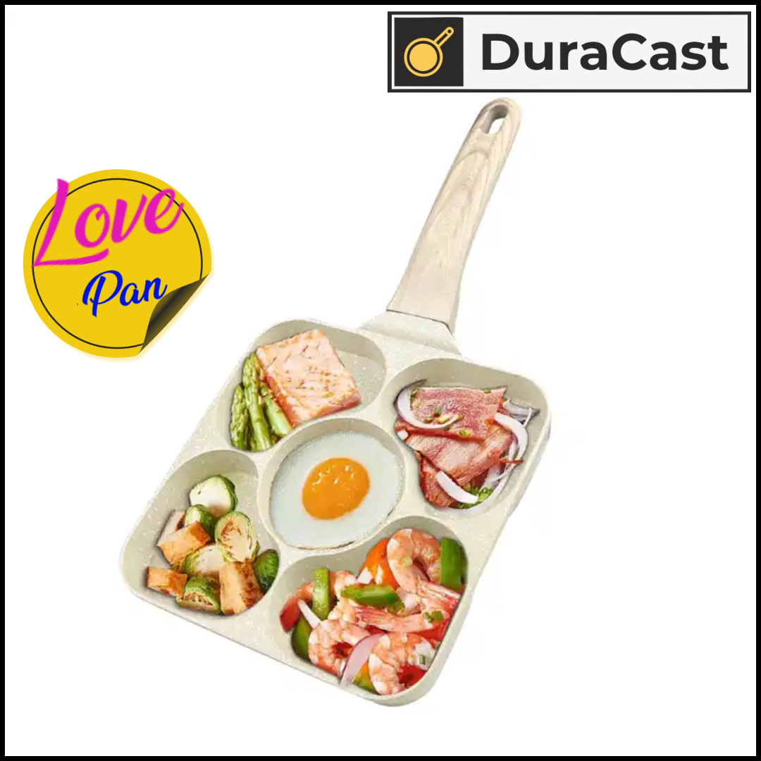 DuraCast Love Pan – Granite-Coated 5-Cavity Heart Pan