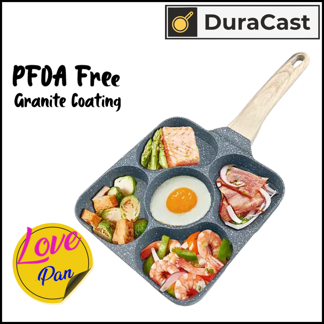 DuraCast Love Pan – Granite-Coated 5-Cavity Heart Pan
