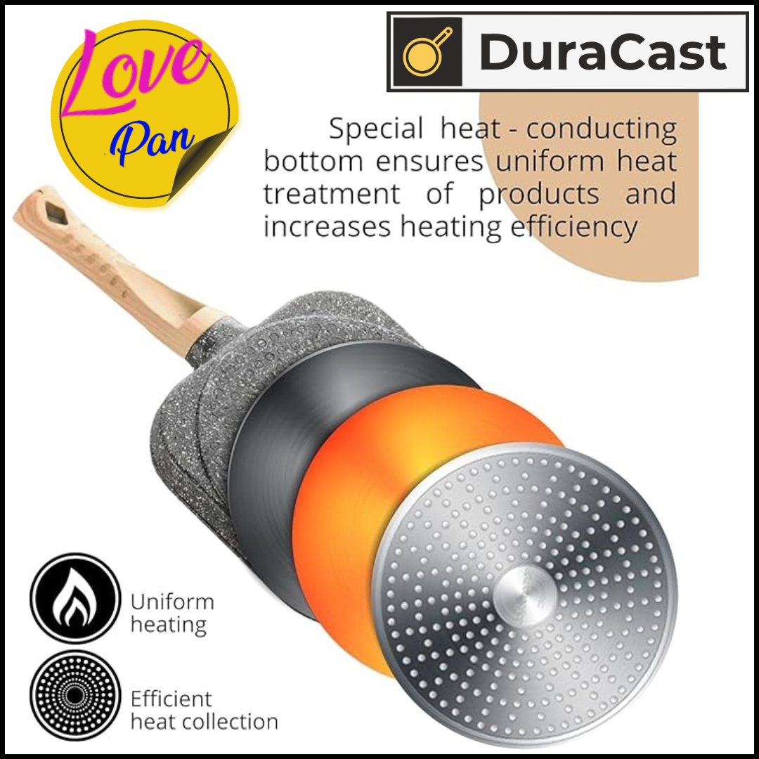 DuraCast Love Pan – Granite-Coated 5-Cavity Heart Pan