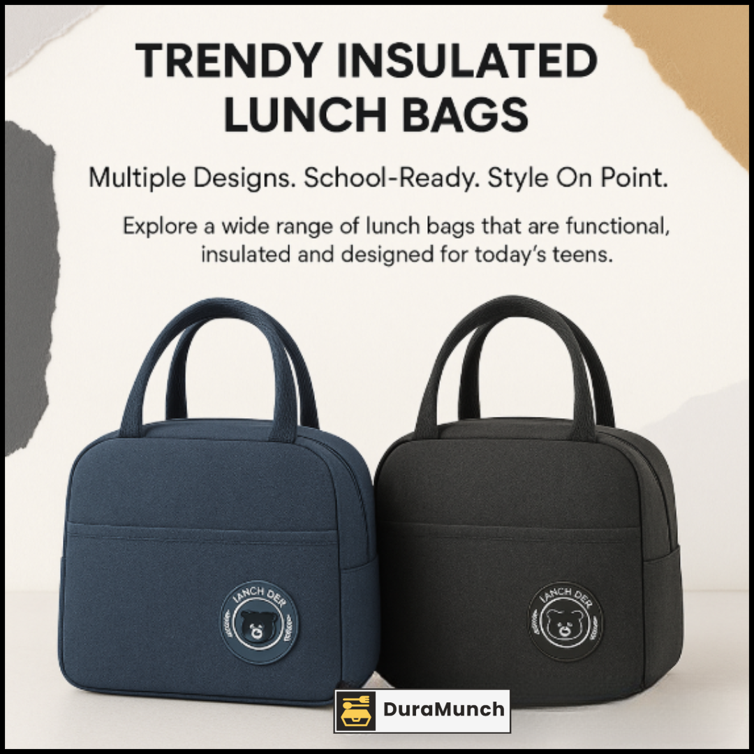 DuraMunch Buddy Box Combo – Teen Lunch Box Set with Custom Bottle & Bag | For Boys & Girls | Name Personalization Available