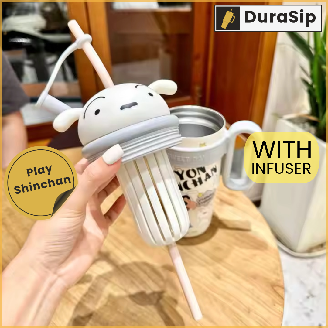 DuraSip Play Shinchan – 900ml Premium Insulated Bottle with 3D Character Top