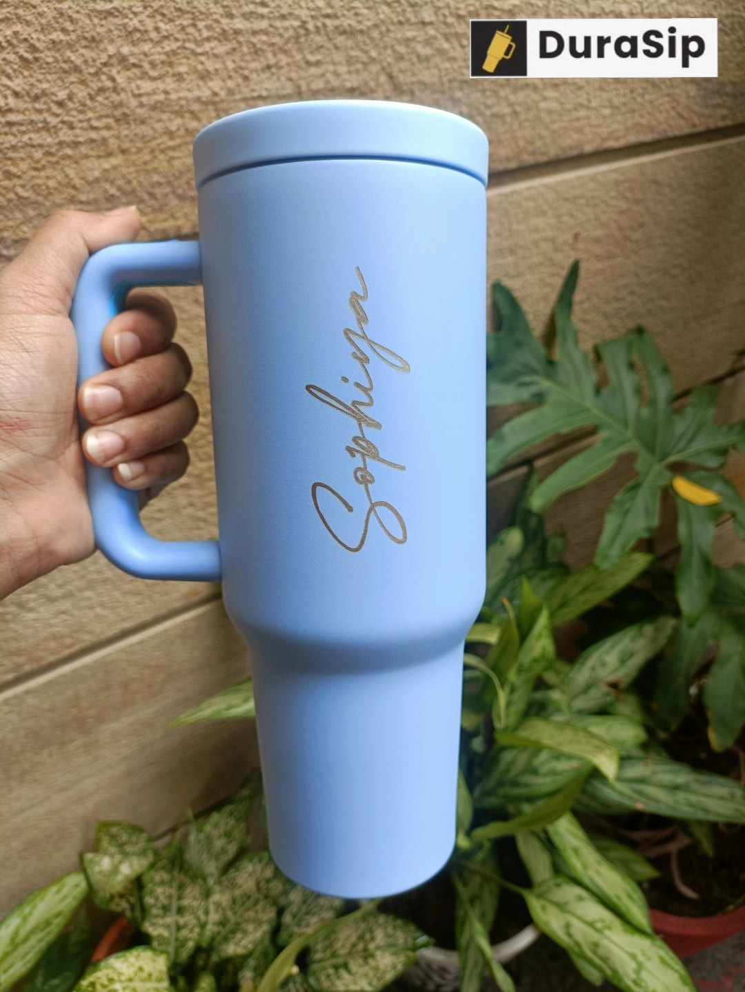 1200 DuraSip Vogue Elite – Stainless Steel Vacuum Tumbler with Straw & Custom Name