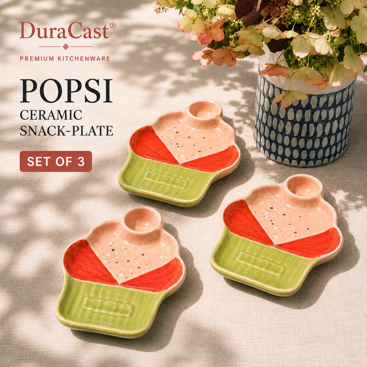 DuraCast® POPSI Ceramic Snack Plate