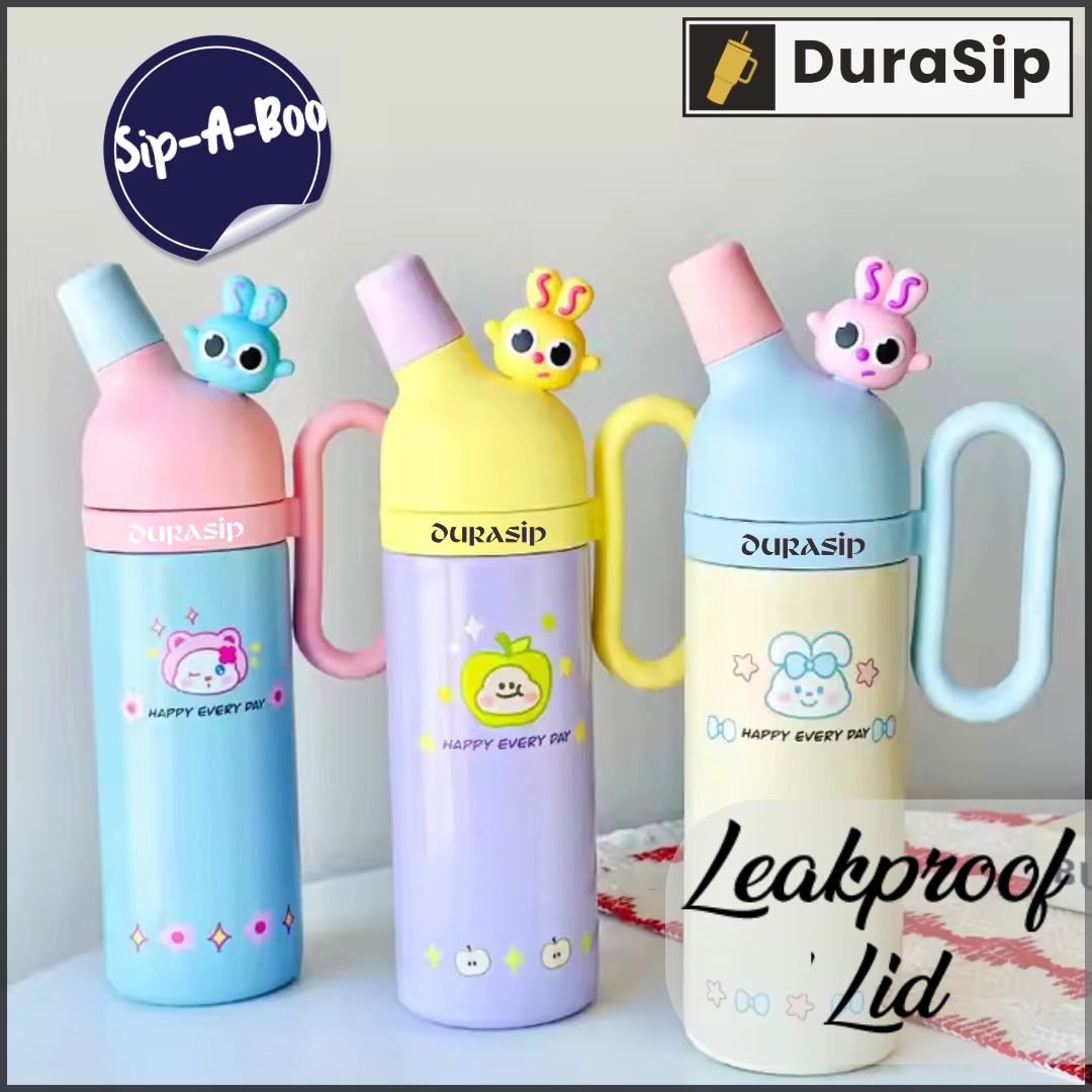 DuraSip Play Sip-A-Boo – Personalised 800ml Stainless Steel Bottle for Kids & Teens