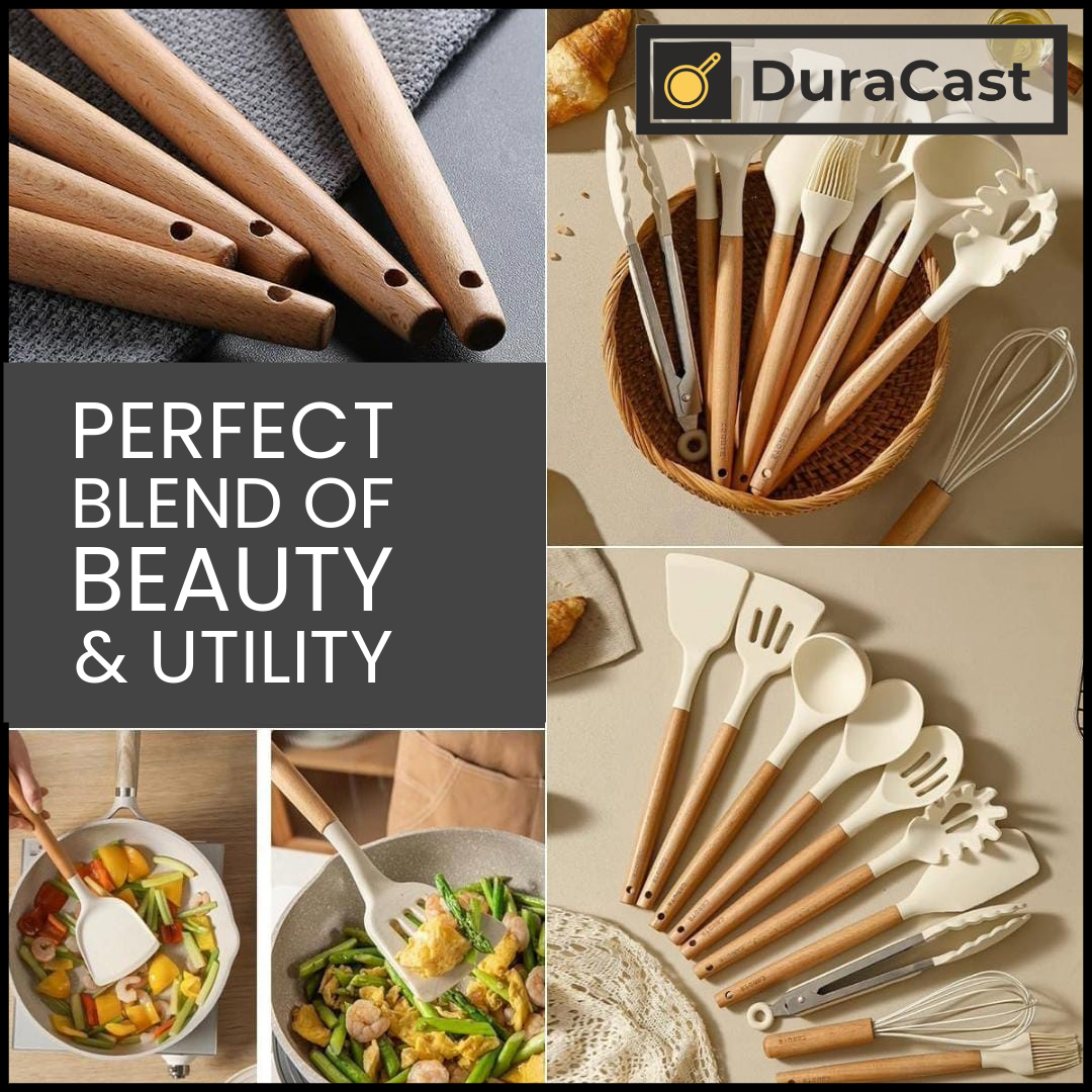Set of 12 Premium Silicone Spatulas – Heat-Resistant, BPA-Free, & Aesthetic Kitchen Essentials