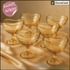 DuraCast Sweet Wave Golden Dessert Bowls – Elegant Wave Rim Fruit & Dessert Serving Set