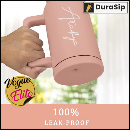1200 DuraSip Vogue Elite – Stainless Steel Vacuum Tumbler with Straw & Custom Name