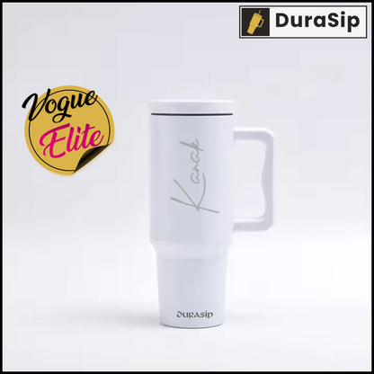 1200 DuraSip Vogue Elite – Stainless Steel Vacuum Tumbler with Straw & Custom Name