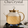DuraSip Chá Crystal – Luxurious Borosilicate Glass Teapot for an Elevated Tea Experience