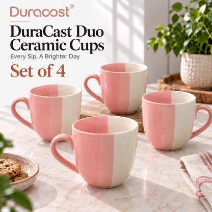 DuraCast Duo Ceramic Cups – Set of 4