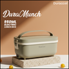 DuraCast® DuraMunch 950ml Electric Lunch Box | Premium Olive Green Heated Tiffin with 4 Bowls (2 Large + 2 Small) | Leak-Proof & Portable Office Lunch Box