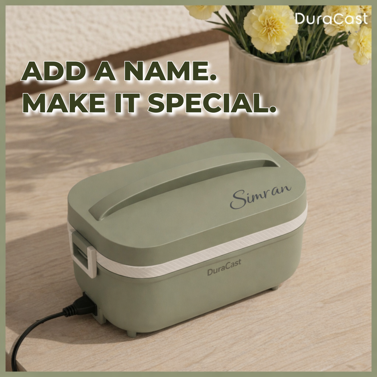 DuraCast® Premium 950ml Electric Lunch Box | Hot, Fresh Home-Made Meals Anywhere – No Microwave Needed