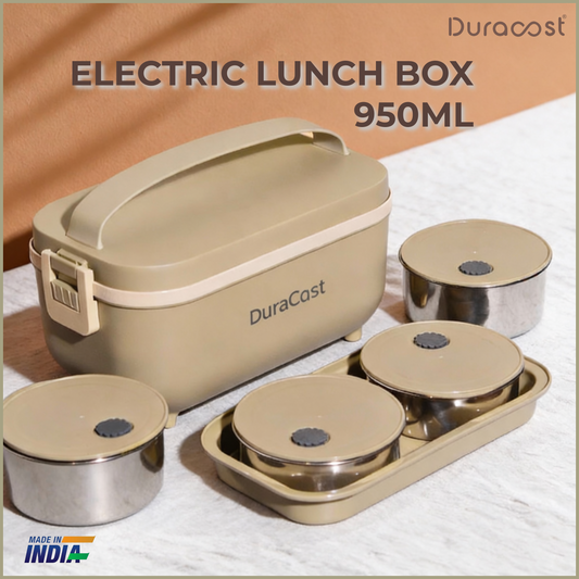 DuraCast® Premium 950ml Electric Lunch Box | Hot, Fresh Home-Made Meals Anywhere – No Microwave Needed