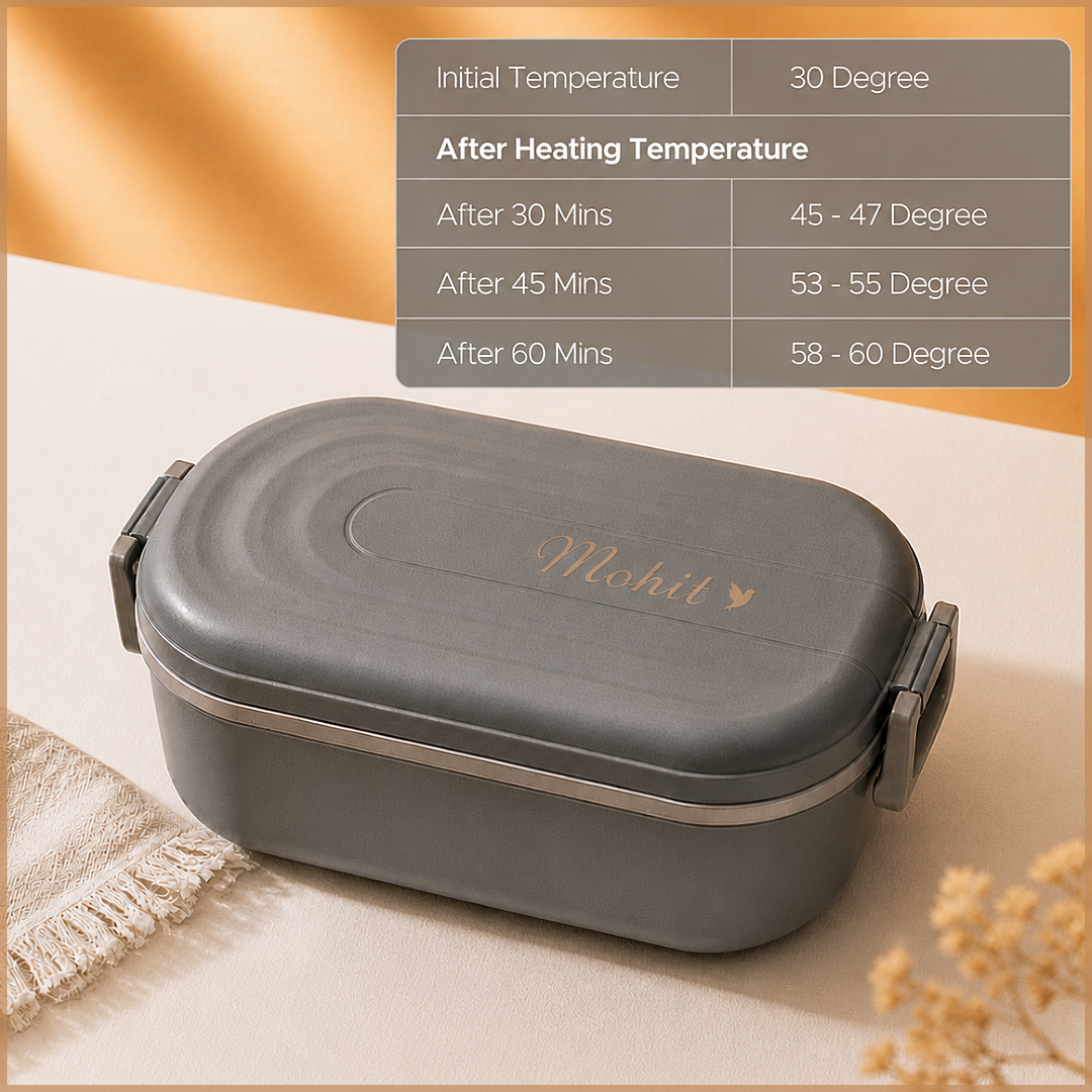 DuraCast® Electric Lunch Box Slim – 600ml Premium Food Warmer