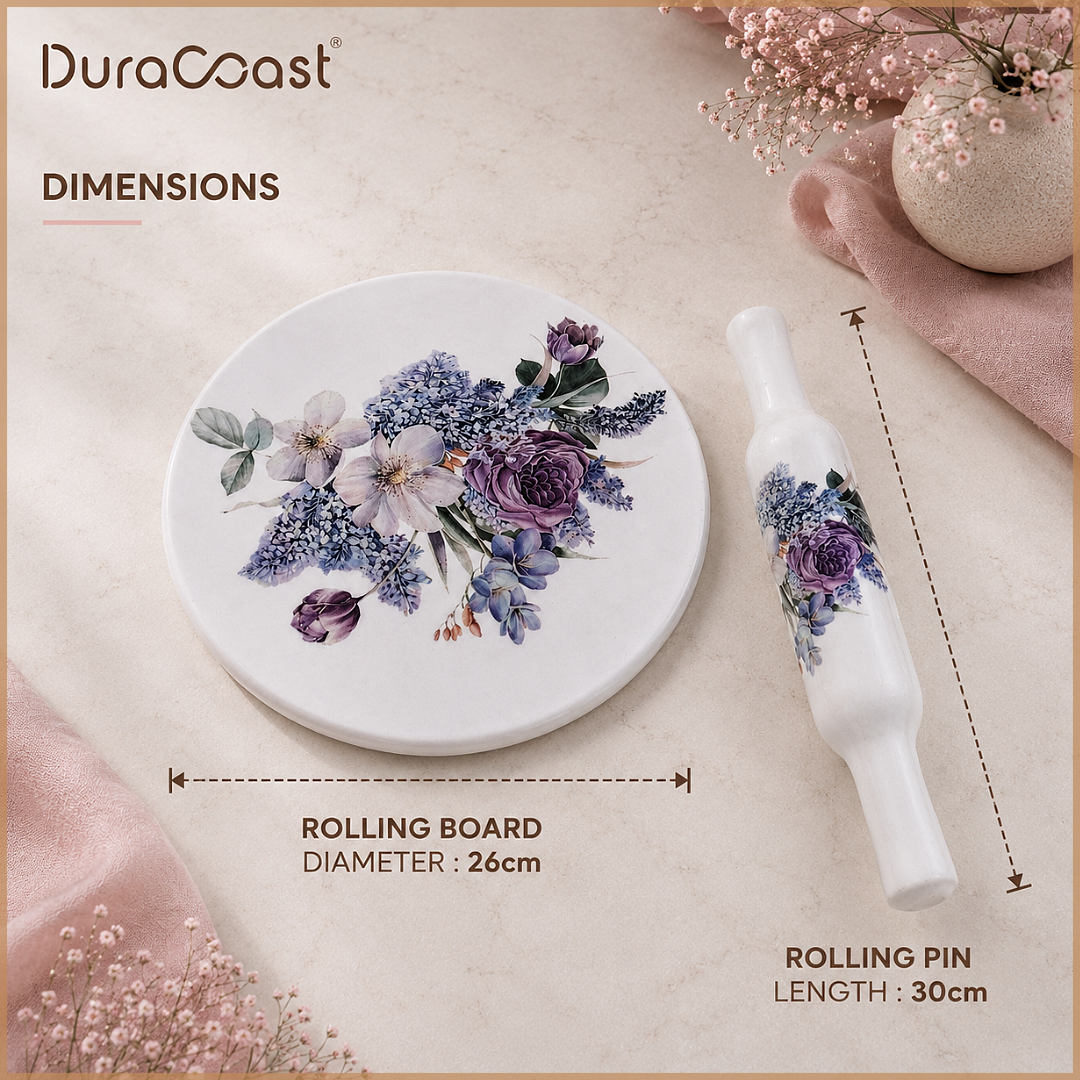 DuraCast® Marbella Marble Rolling Board Set