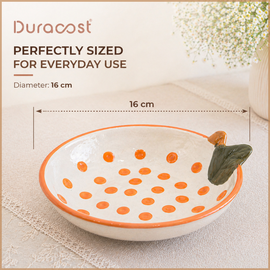 DuraCast® Orange Plates – Ceramic Plate Set of 3