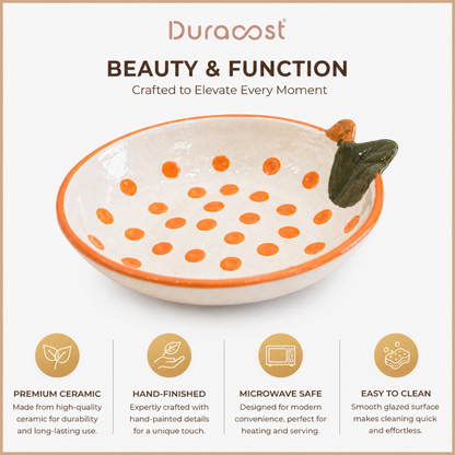 DuraCast® Orange Plates – Ceramic Plate Set of 3