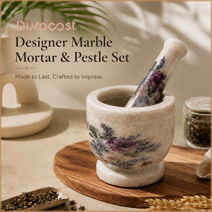 DuraCast® Smashini Designer Marble Mortar & Pestle Set