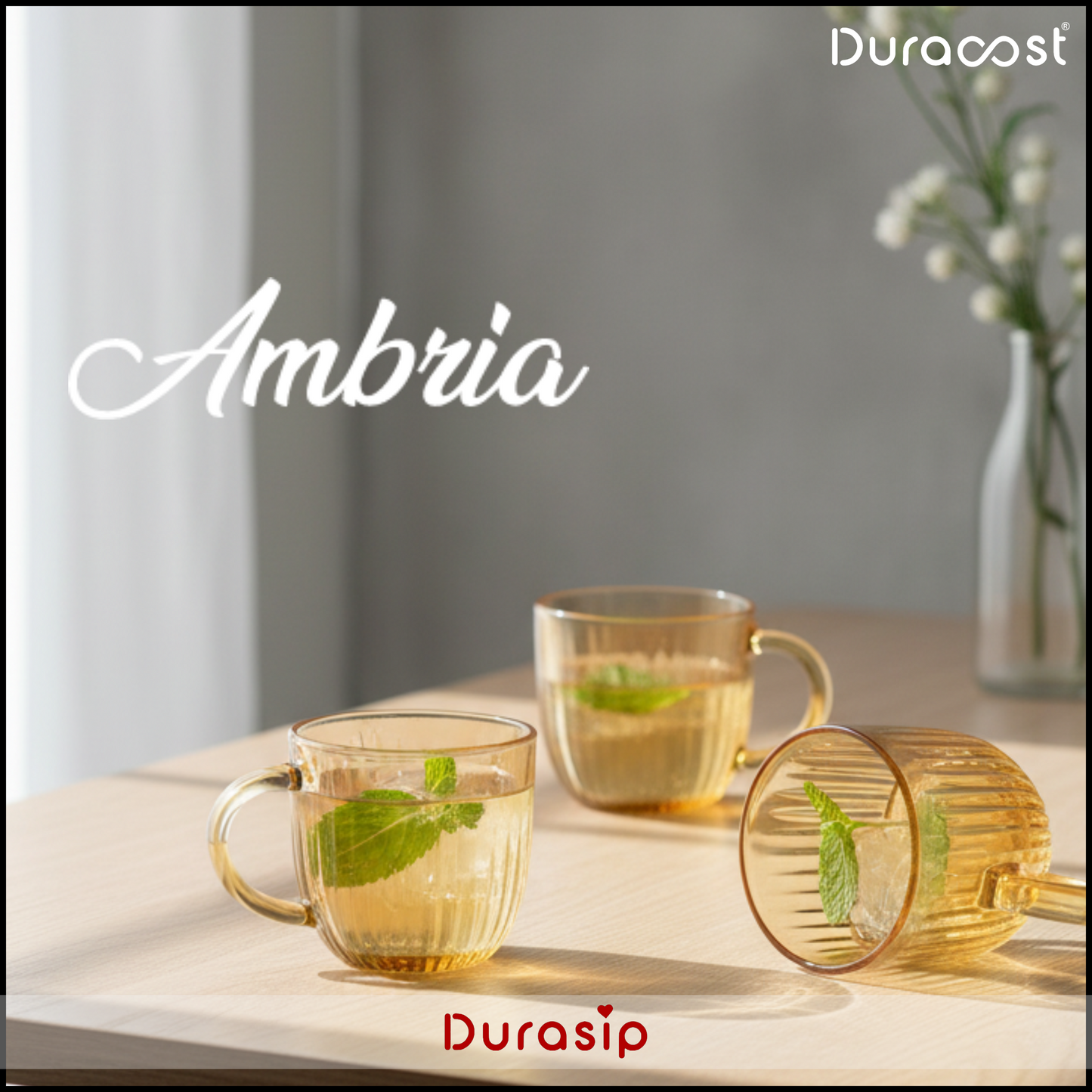 DuraSip Chá Crystal – Luxurious Borosilicate Glass Teapot for an Elevated Tea Experience