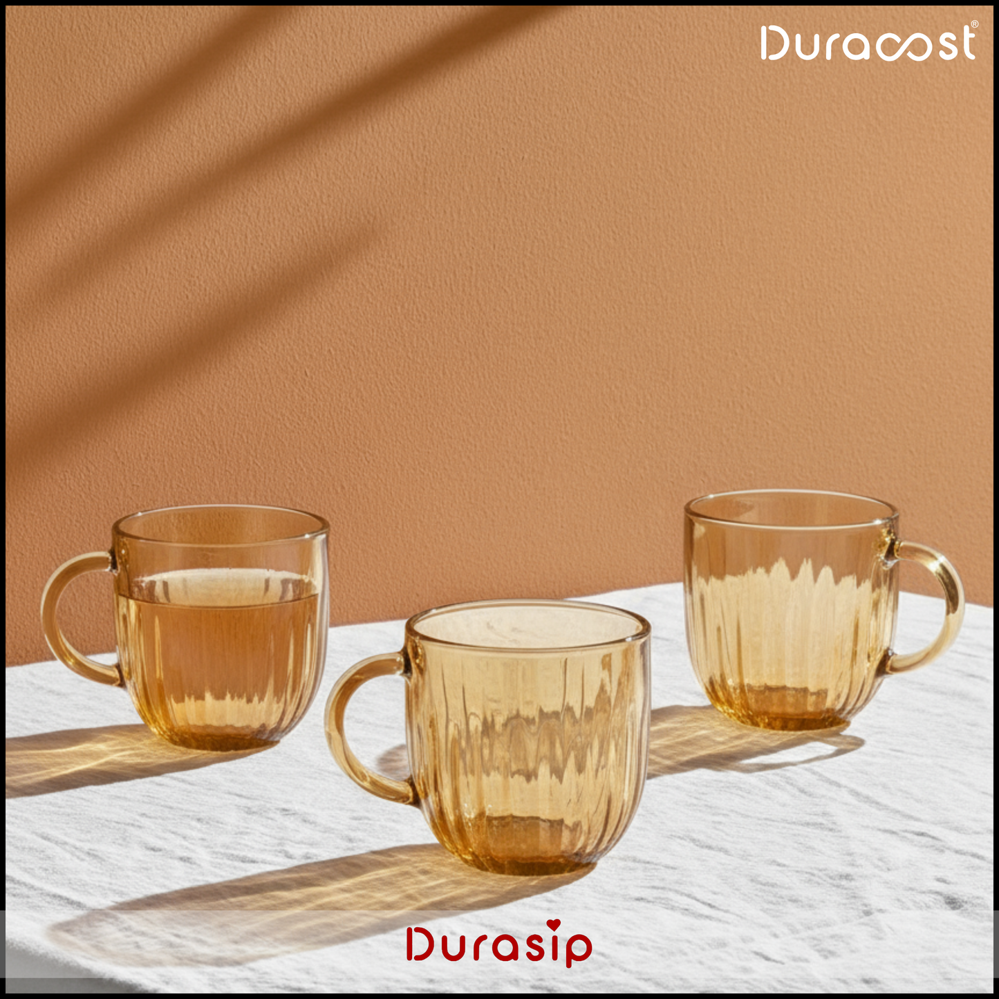 DuraSip Chá Crystal – Luxurious Borosilicate Glass Teapot for an Elevated Tea Experience