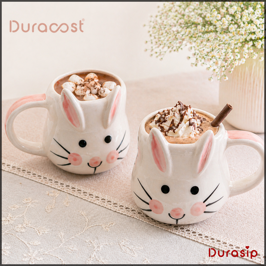 DuraSip™ Bunny Mugs – Ceramic Mug Set of 2