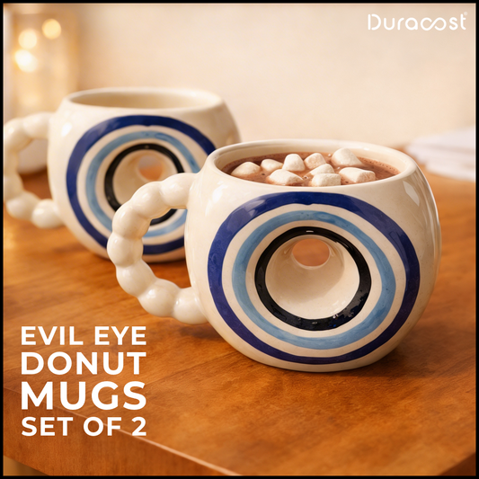 DuraSip™ Evil Eye Donut Mugs – Set of 2