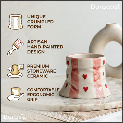 DuraSip™ Love Pouch – 300ml Ceramic Mugs (Set of 2)