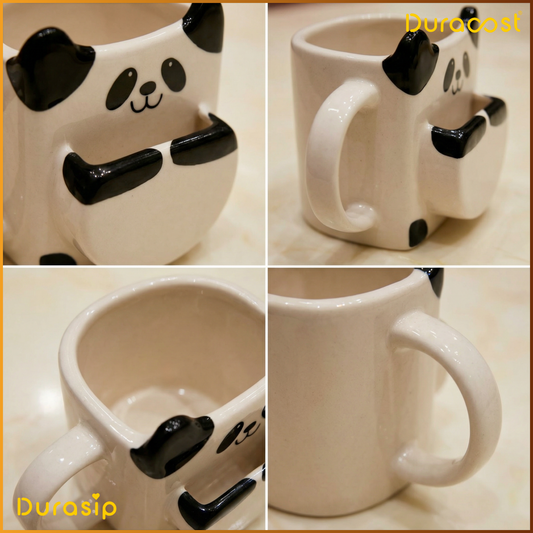 DuraSip™ Panda Soup Mugs – Premium Ceramic Panda-Shaped Mugs | Set of 2