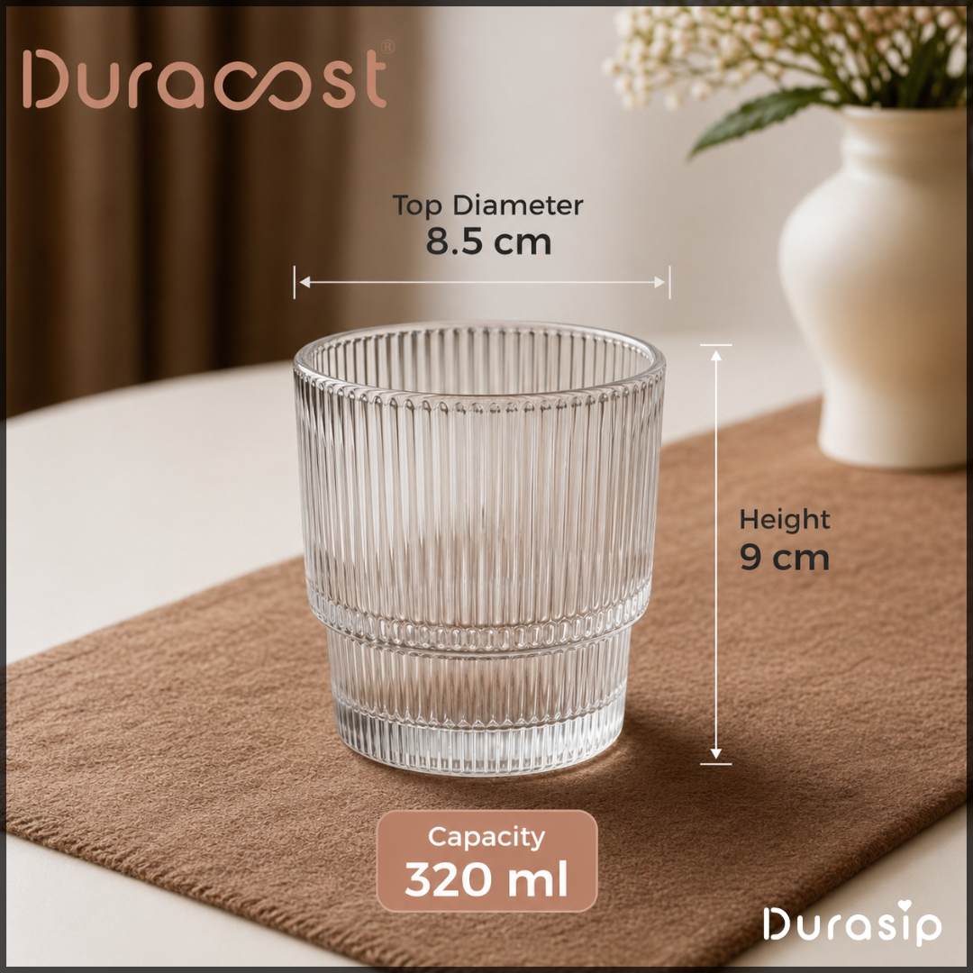 DuraSip™ Studio Glass – 320ml Glass Set (Set of 4)