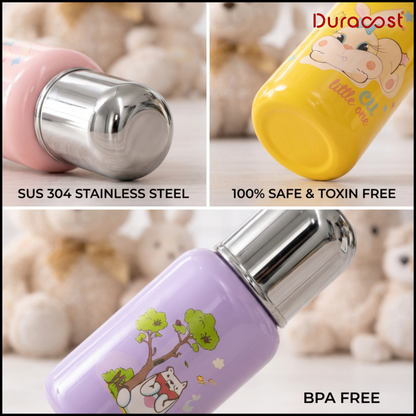 DuraCast® Tiny Tales Infant Feeder Bottle – SUS 304 Stainless Steel, BPA-Free, Baby Feeding Bottle