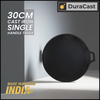 DuraCast 30cm Light-Weight Cast Iron Tawa with Easy Single Handle