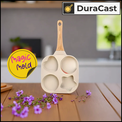 DuraCast Magic Mold – Granite Pan with Fun Shaped Cavities for Kids' Creative Cooking