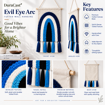 DuraCast® Evil Eye Arc – Tufted Wall Hanging