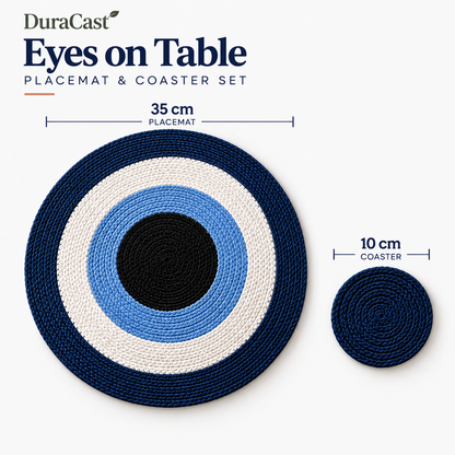DuraCast® Eyes on Table – Placemat & Coaster Set