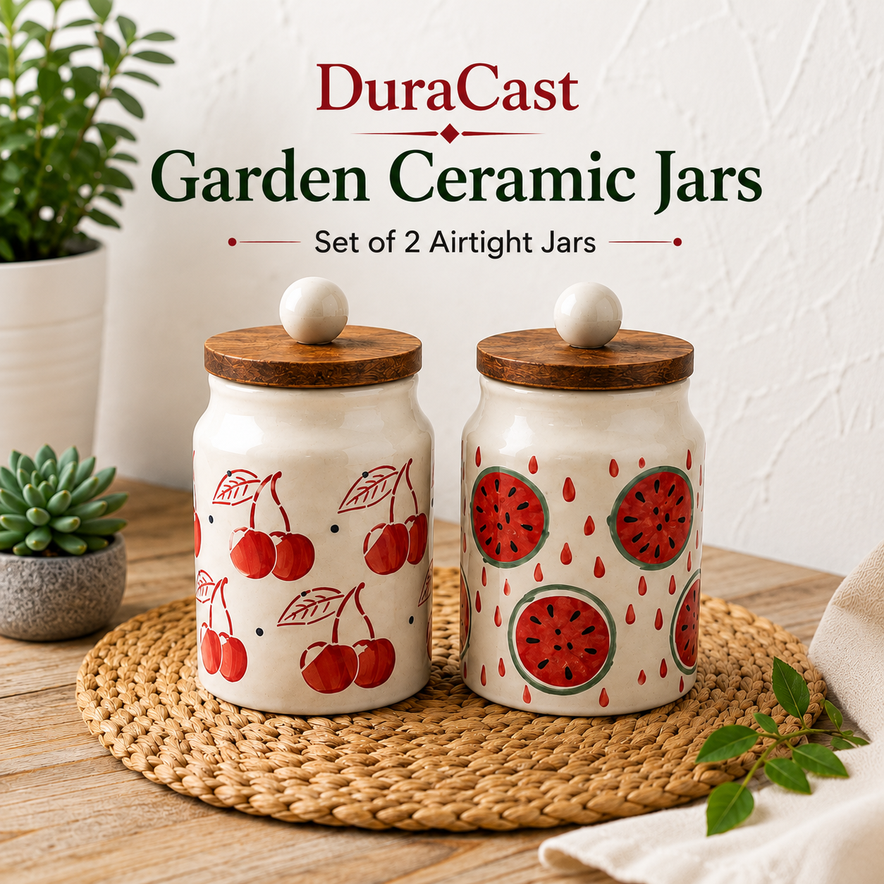 DuraCast® Airtight Garden Jars – Set of 2