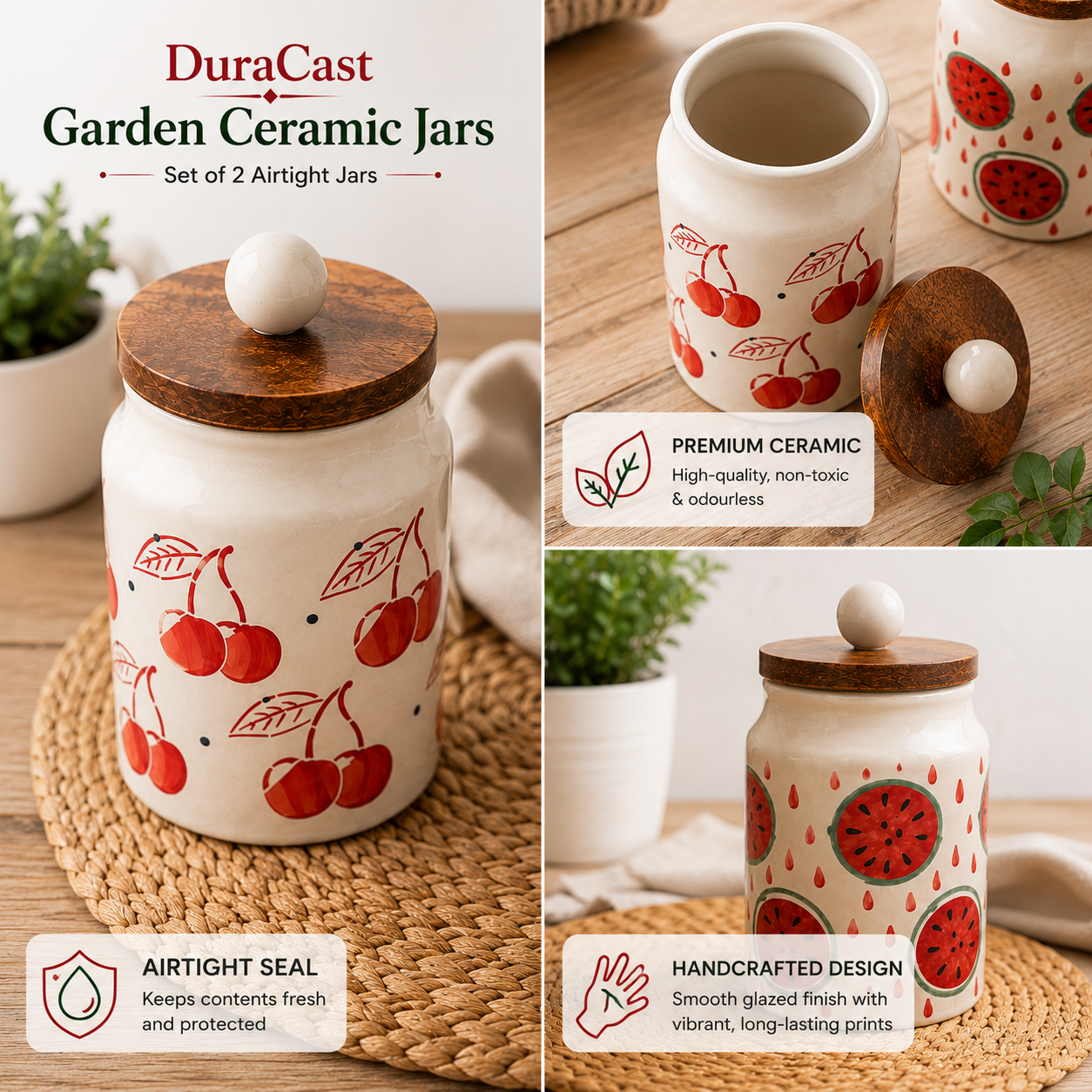 DuraCast® Airtight Garden Jars – Set of 2
