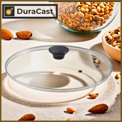 DuraCast India 24cm Glass Lid | Toughened 4mm Glass