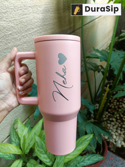 1200 DuraSip Vogue Elite – Stainless Steel Vacuum Tumbler with Straw & Custom Name