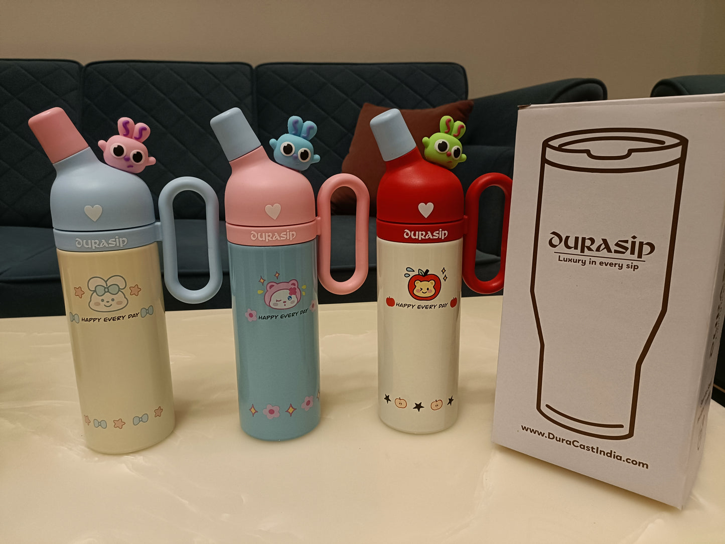 DuraSip Play Sip-A-Boo – Personalised 800ml Stainless Steel Bottle for Kids & Teens