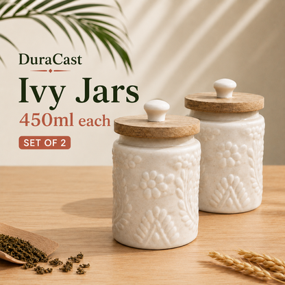 DuraCast® Ivy Ceramic Jars