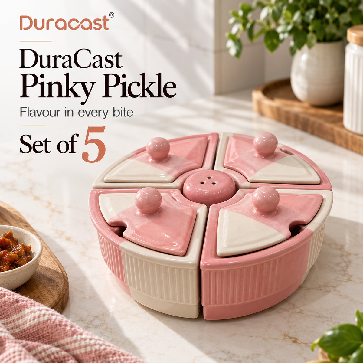 DuraCast Pinky Pickle Jar Set – Set of 5