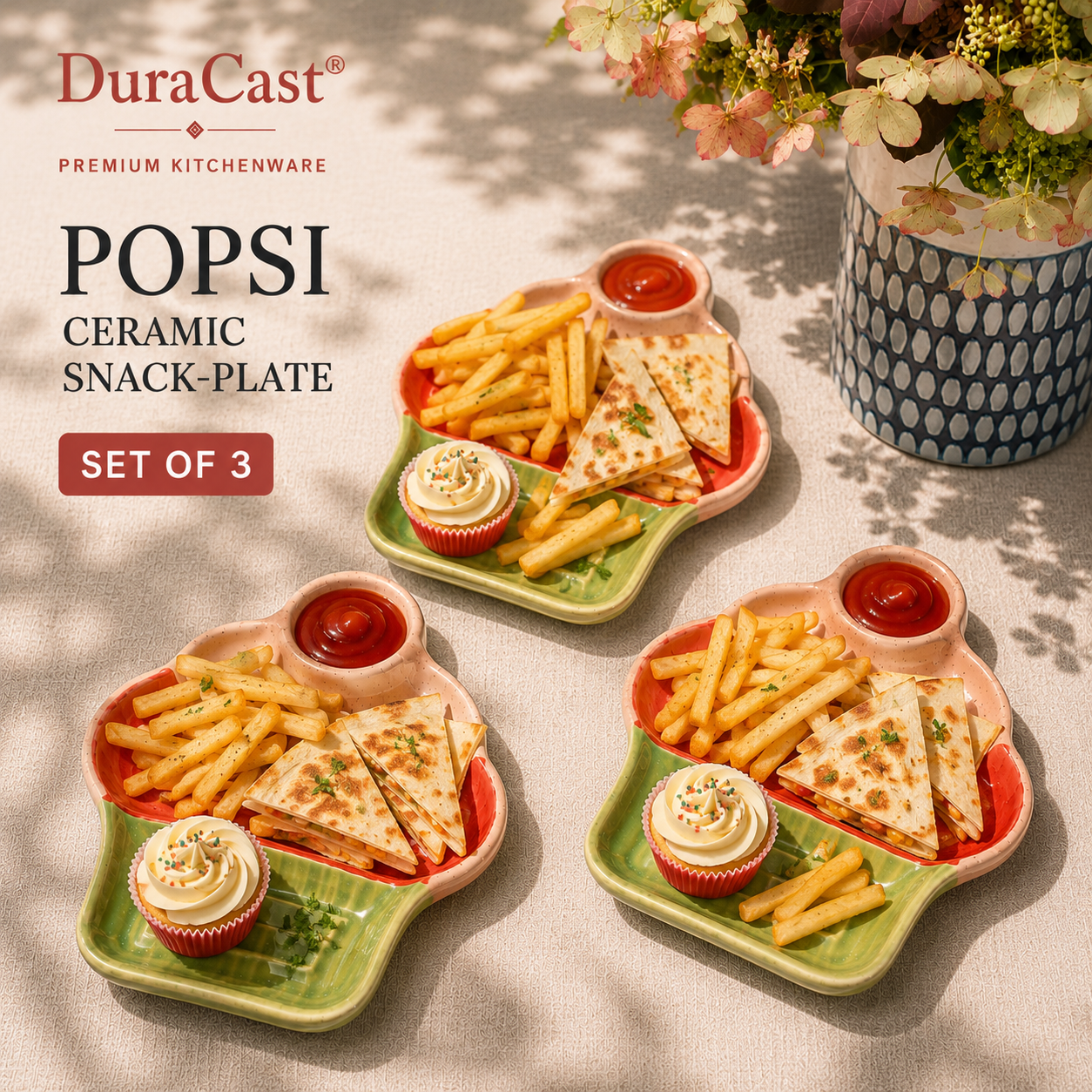DuraCast® POPSI Ceramic Snack Plate