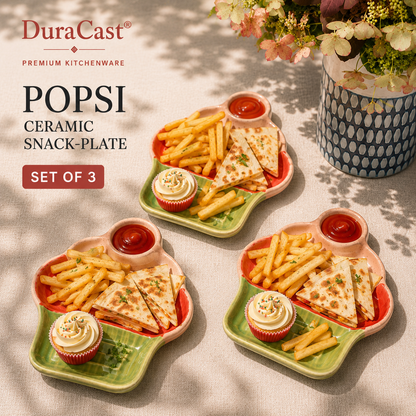 DuraCast® POPSI Ceramic Snack Plate
