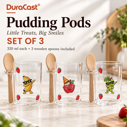 DuraCast Pudding Pods – Set of 3 | 320 ml Each
